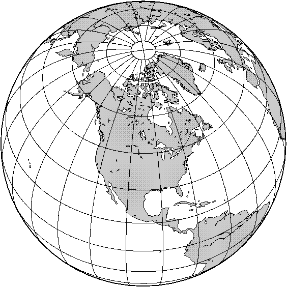 PNG orthographic map