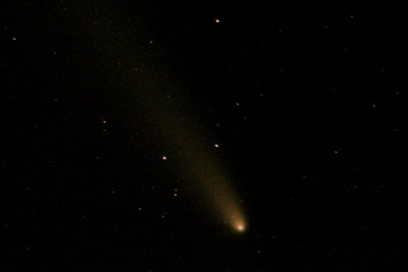 JPG stacked cleaned image of comet